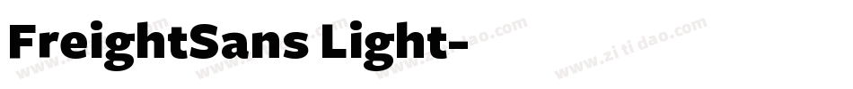 FreightSans Light字体转换